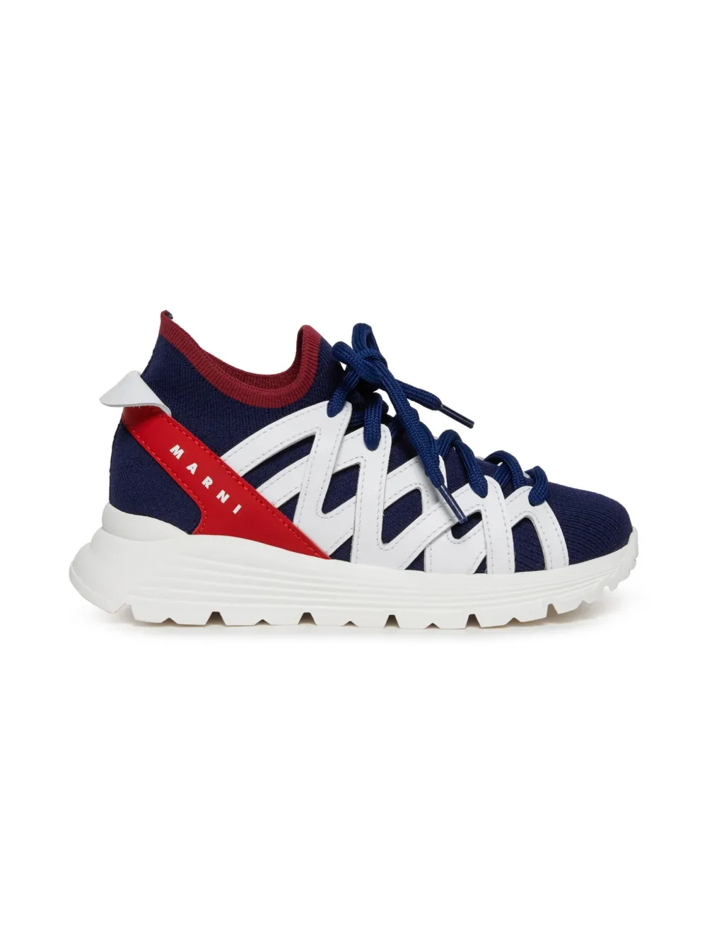 Marni Kids Sneakers met logo Blauw