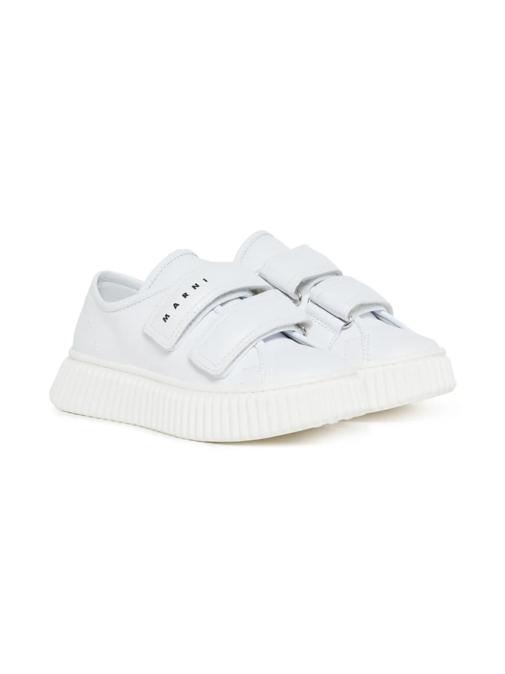 Marni Kids leather sneakers White