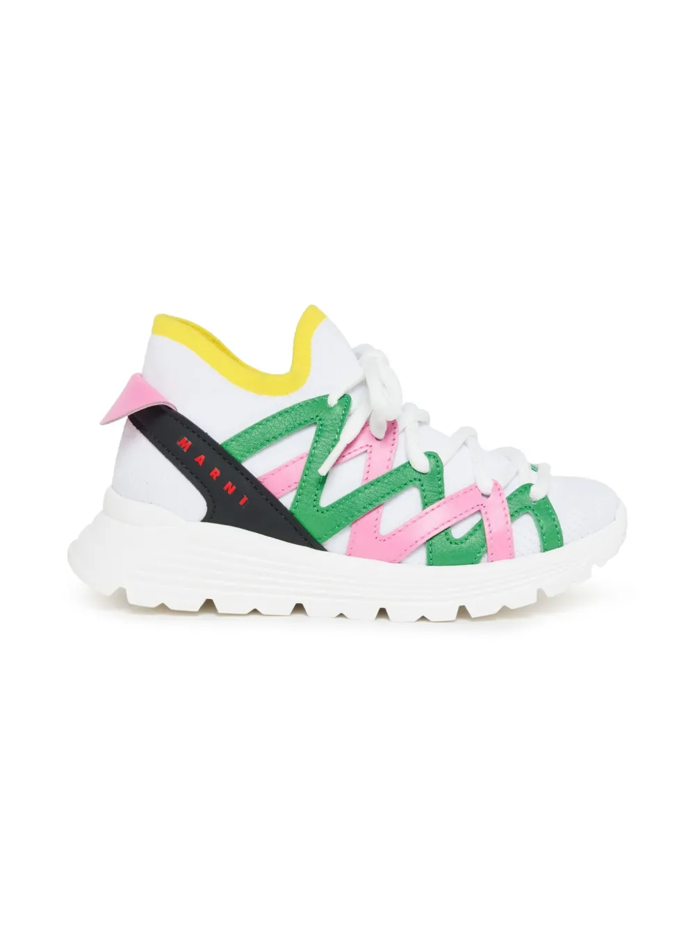 Marni Kids stripe-detail sneakers White