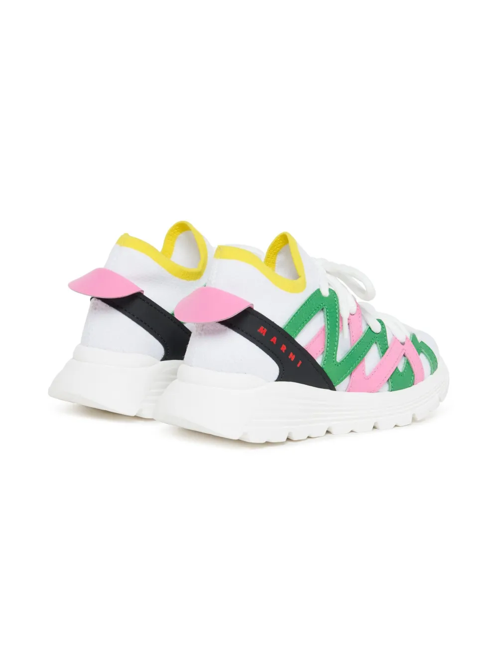 Marni Kids stripe-detail sneakers White