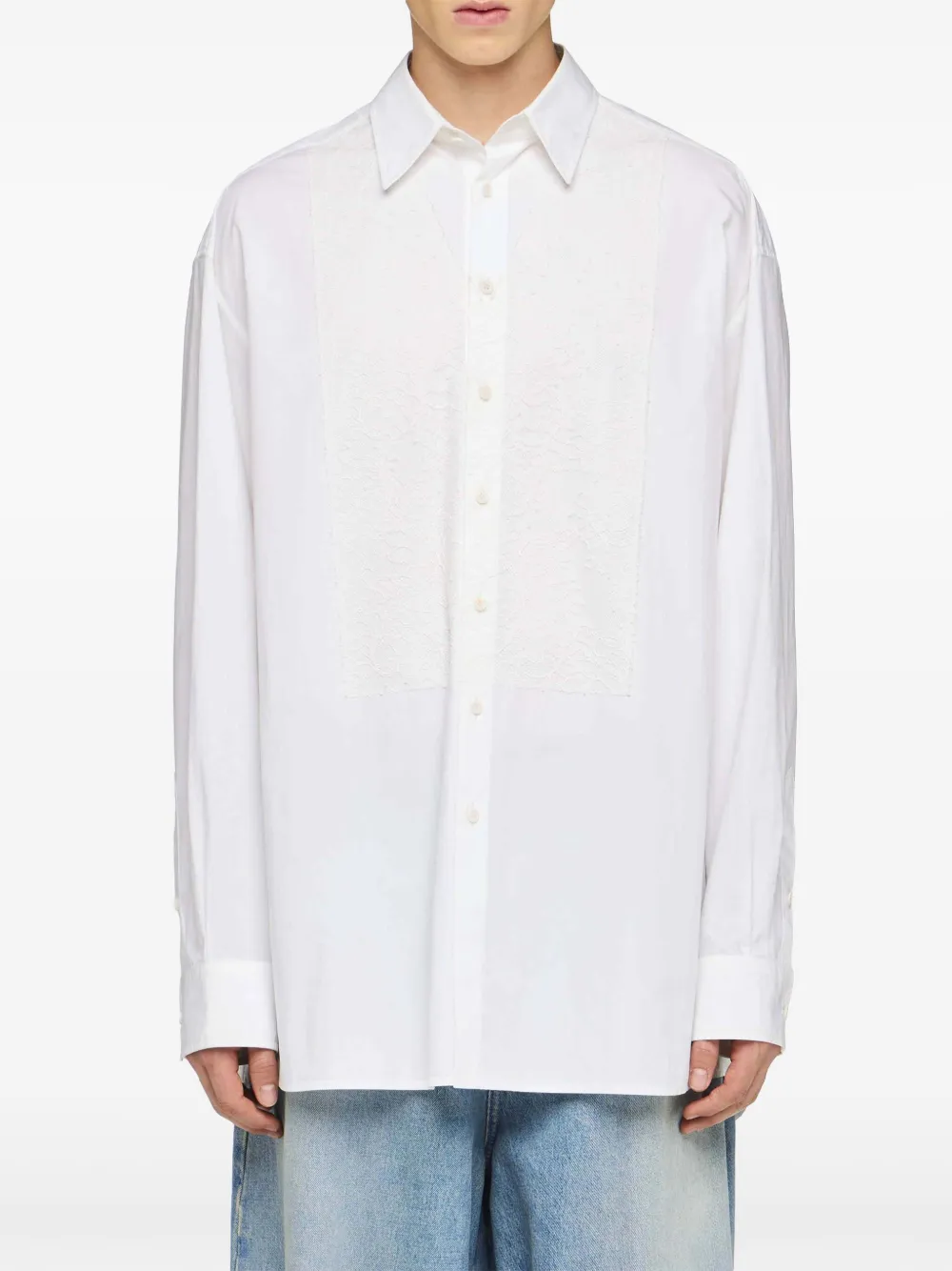 JW Anderson Overhemd met kanten vlak Wit