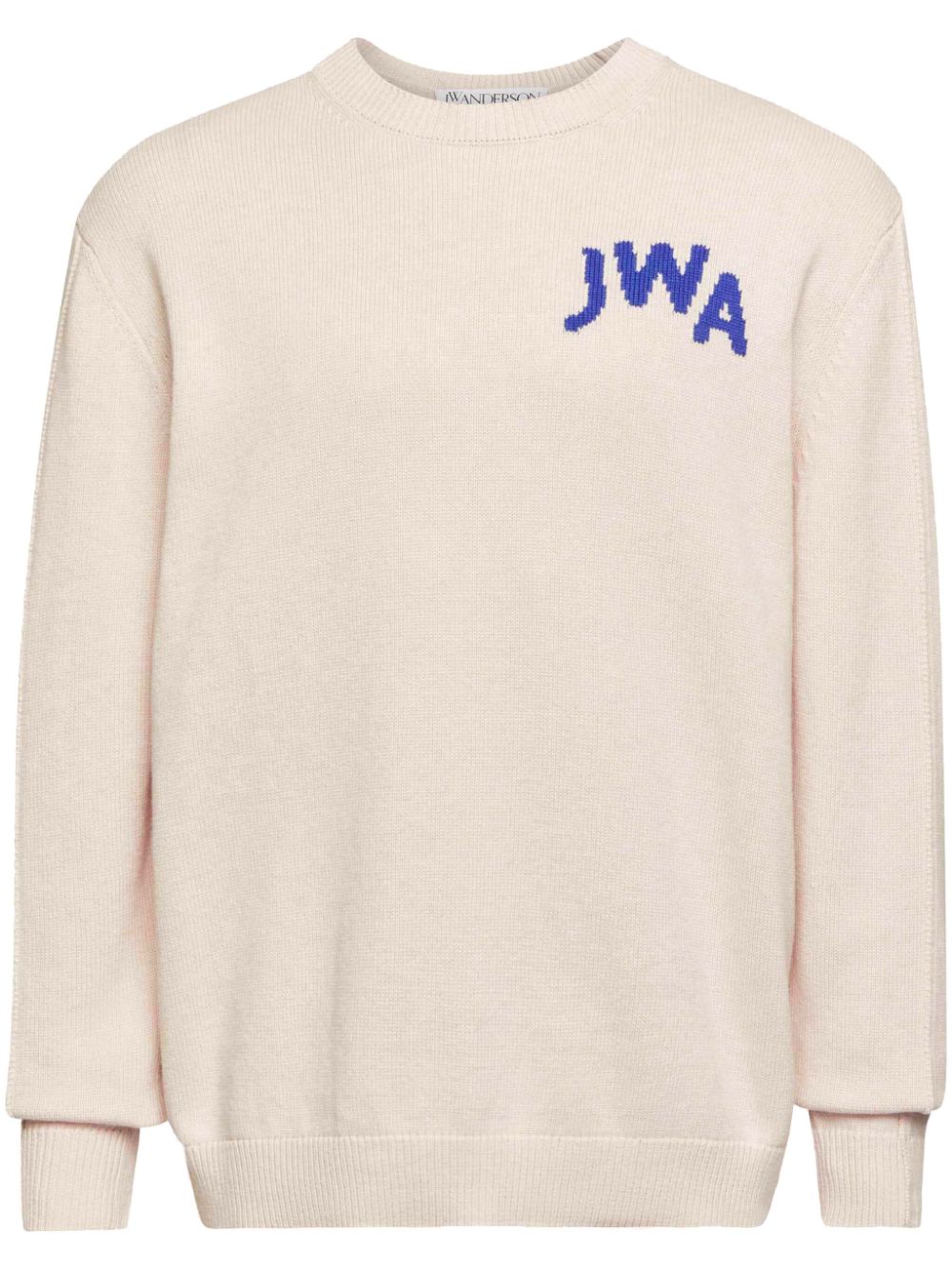 JW Anderson Trui met intarsia logo Beige