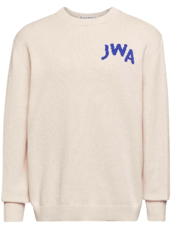 JW Anderson Intarsia Logo Jumper in Pink