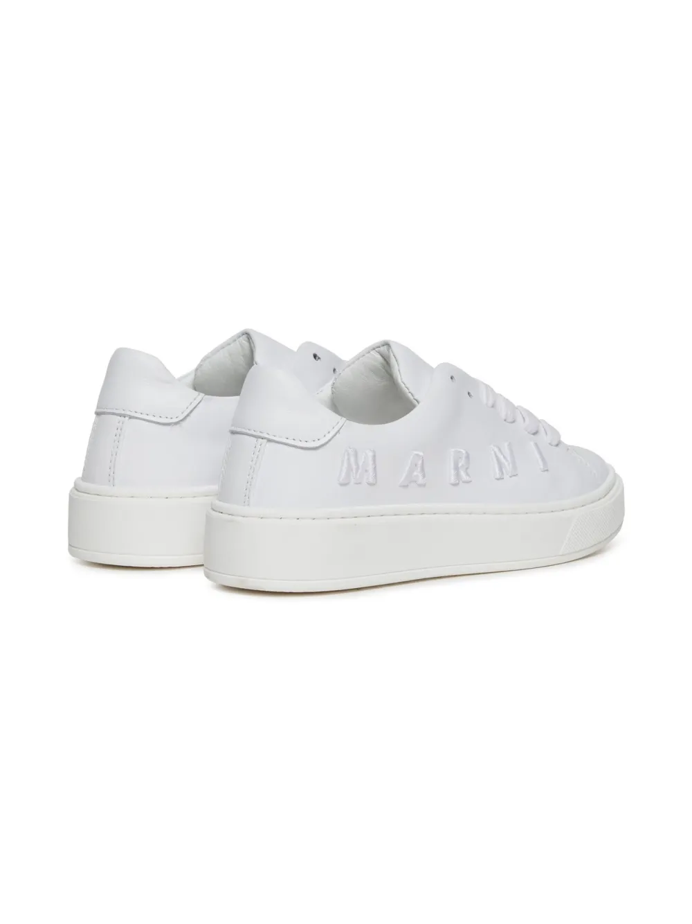 Marni Kids Sneakers met geborduurd logo Wit