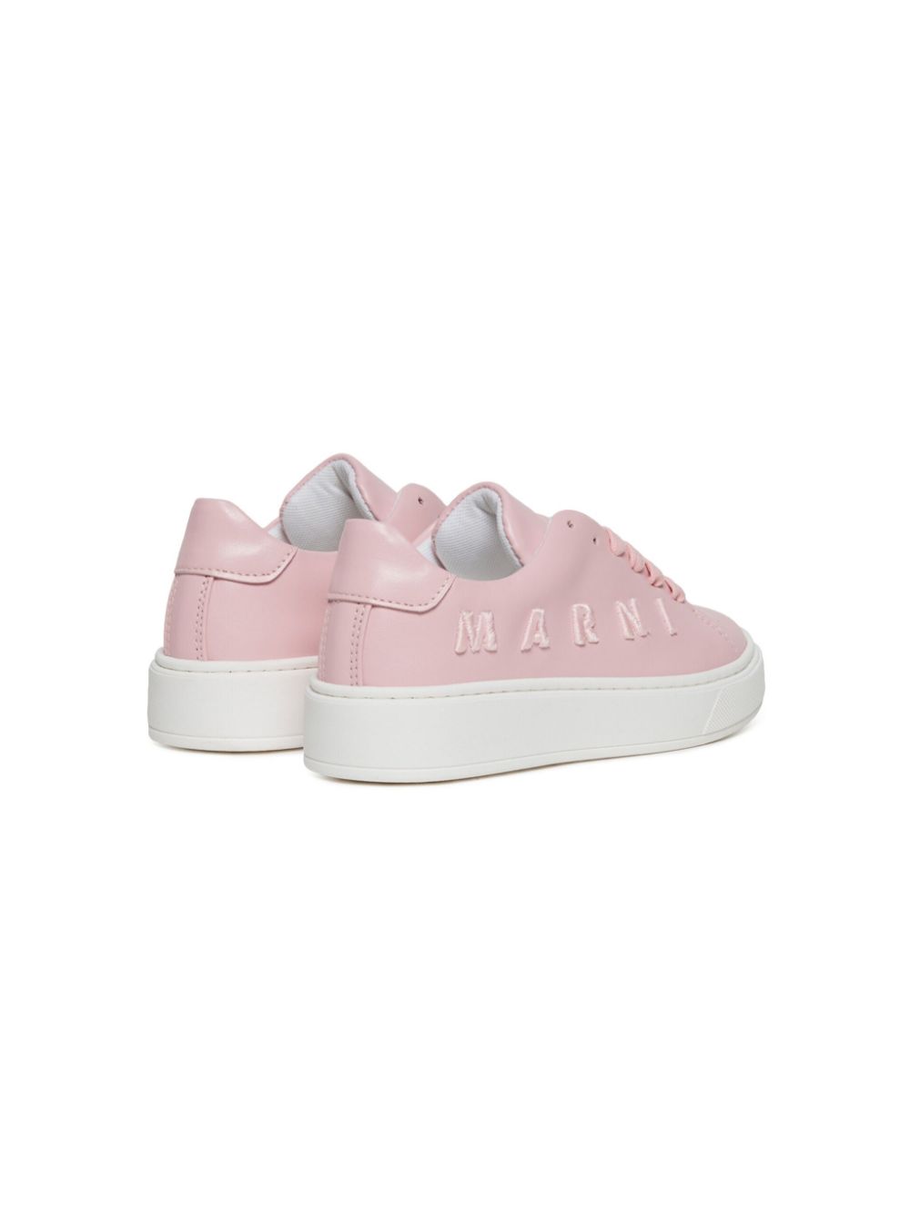 Marni Kids logo-embroidered sneakers Pink