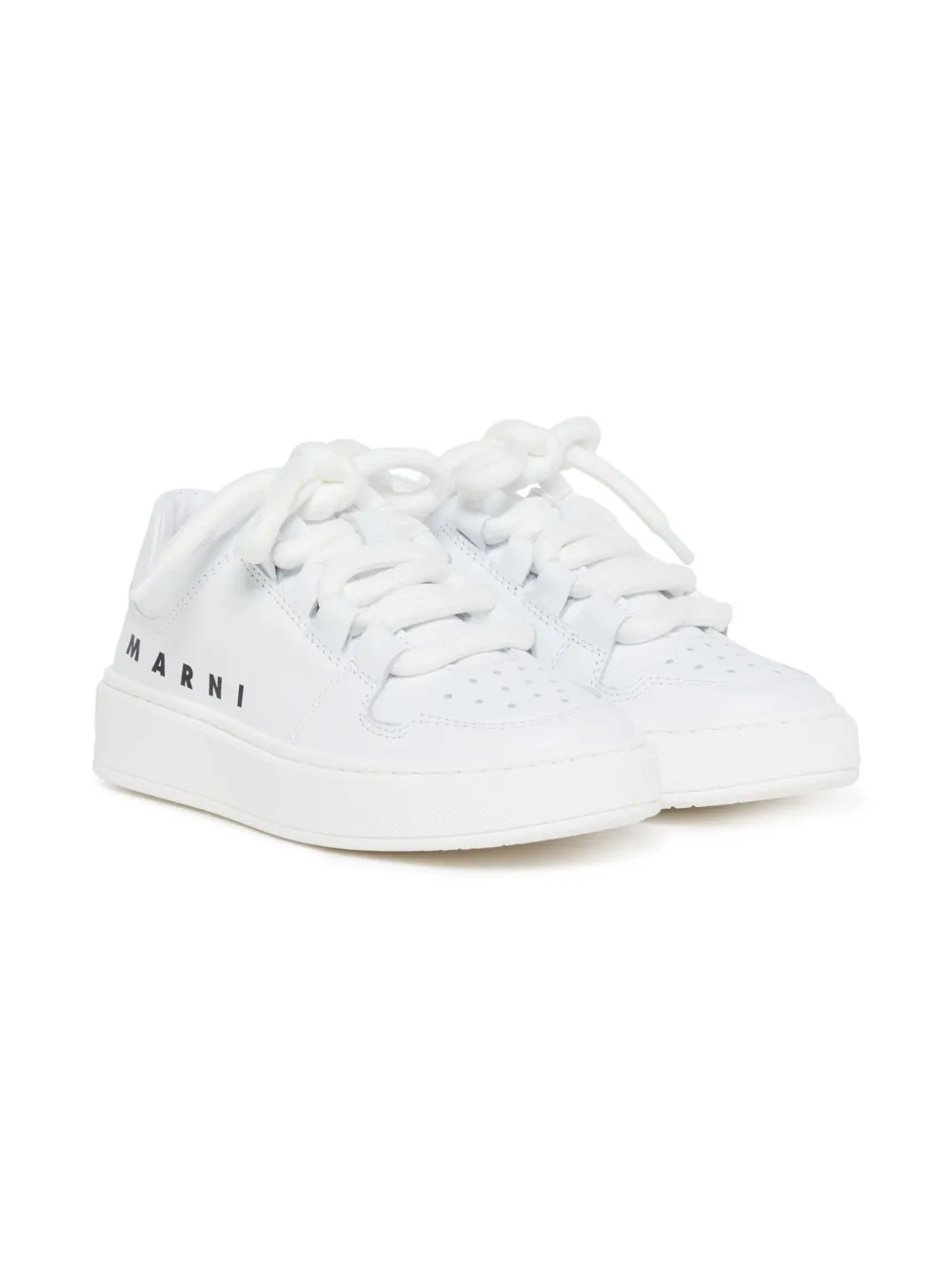 Marni Kids logo-print sneakers White