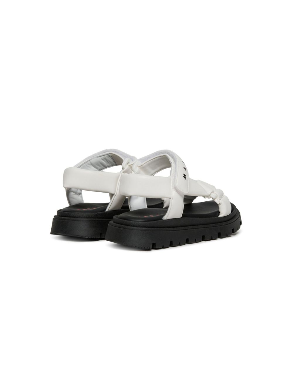 Marni Kids logo-print sandals Wit