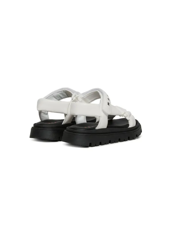 Marni Kids ロゴ サンダル | ホワイト | FARFETCH JP