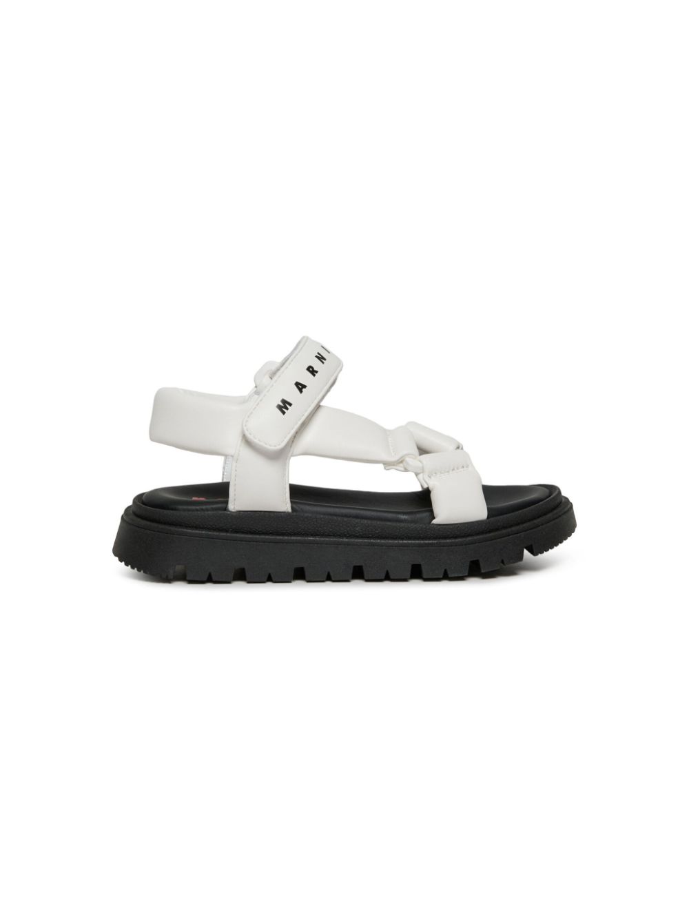 Marni Kids logo-print sandals Wit