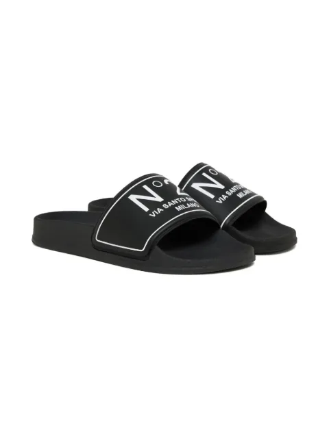 Nº21 Kids flip flops con logo
