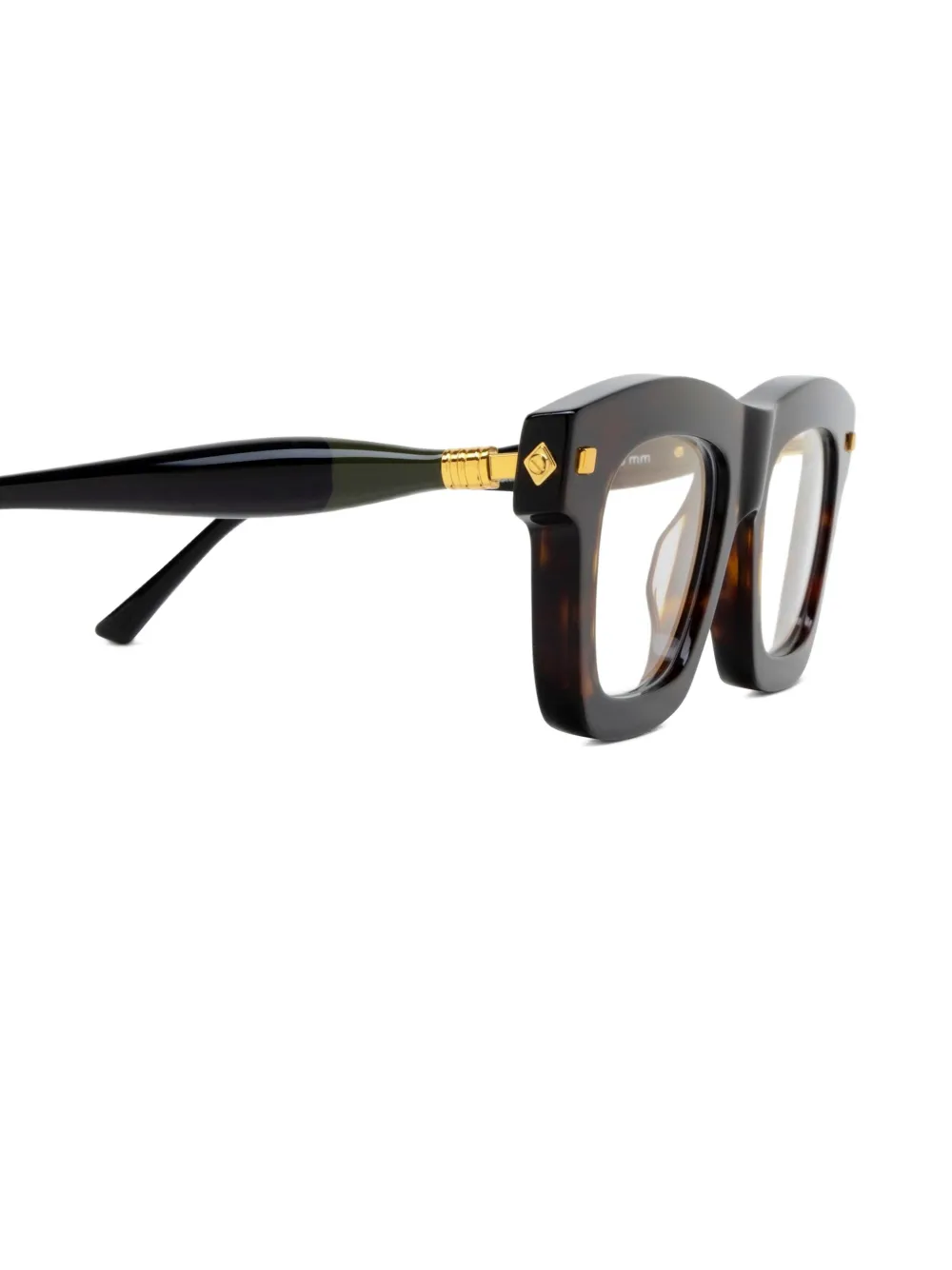  Kuboraum J2 Square-frame Glasses - Brown 