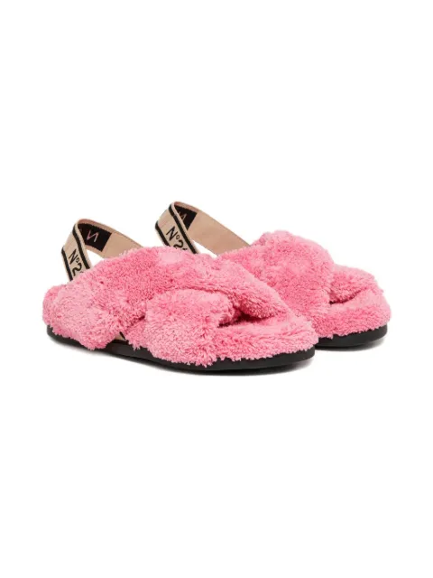 Nº21 Kids fleece sandals