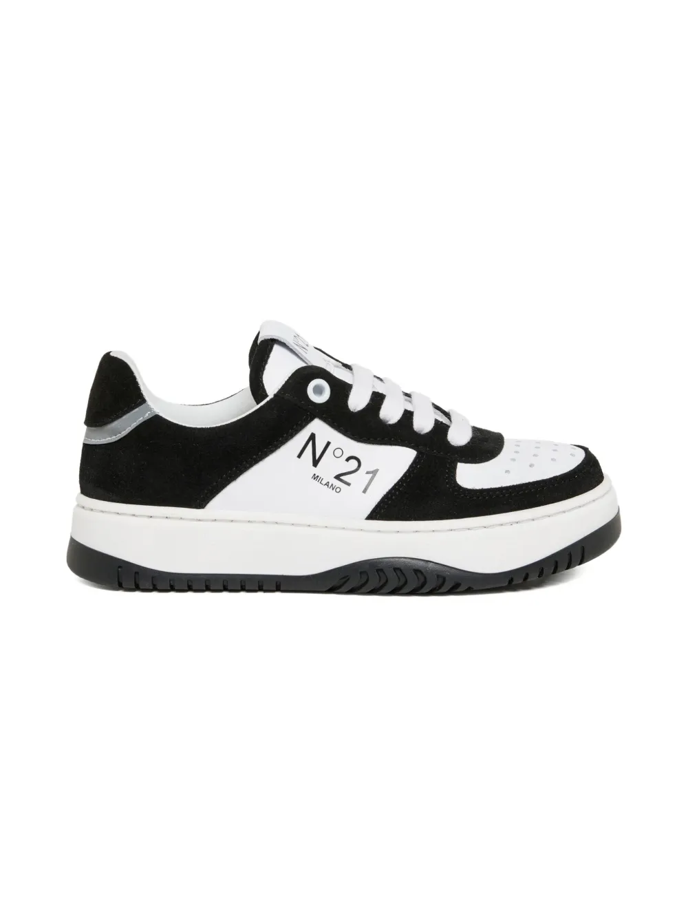 Nº21 Kids logo-print trainers Black