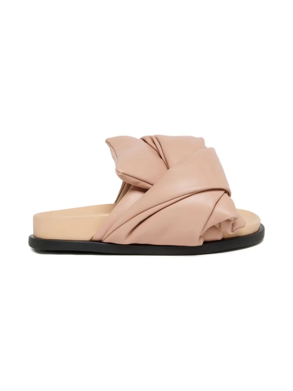 Nº21 Kids Leren slippers Beige
