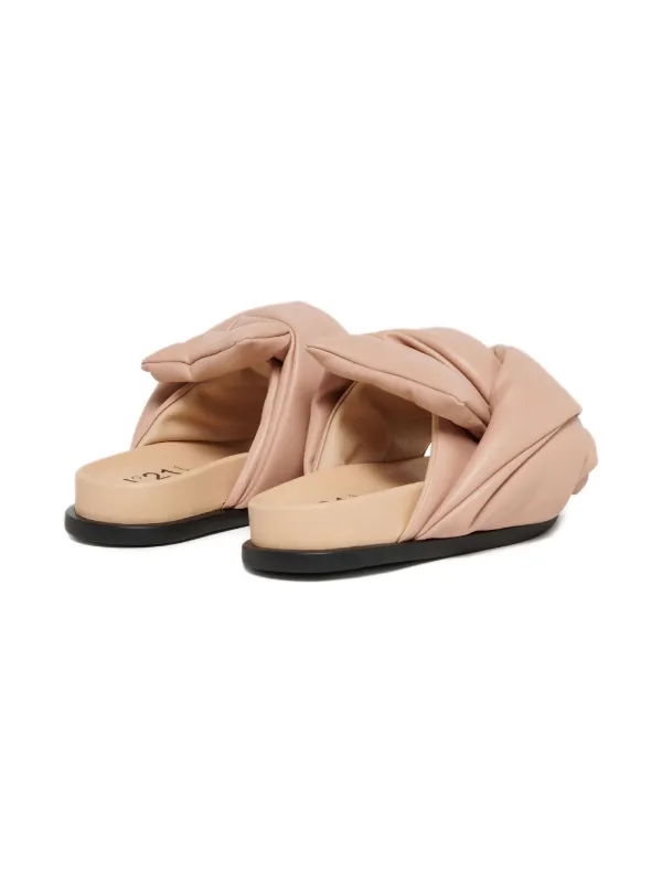 NOAページ Nº21 Kids Leather Slides | Neutrals | FARFETCH CA
