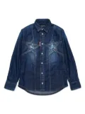 DSQUARED2 KIDS star-appliqué shirt - Blue
