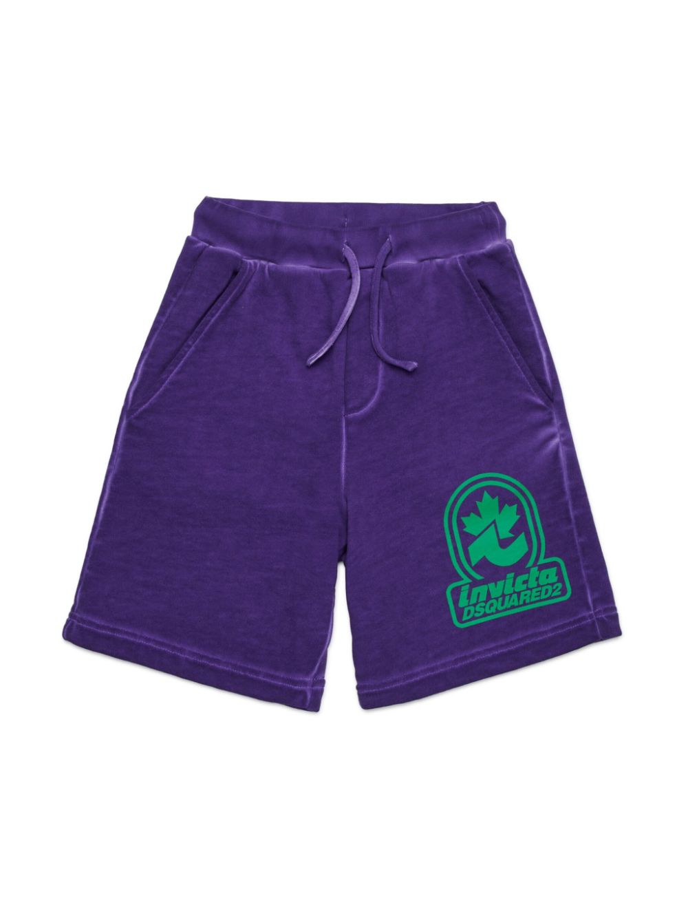 DSQUARED2 KIDS Trainingsshorts met logoprint Paars