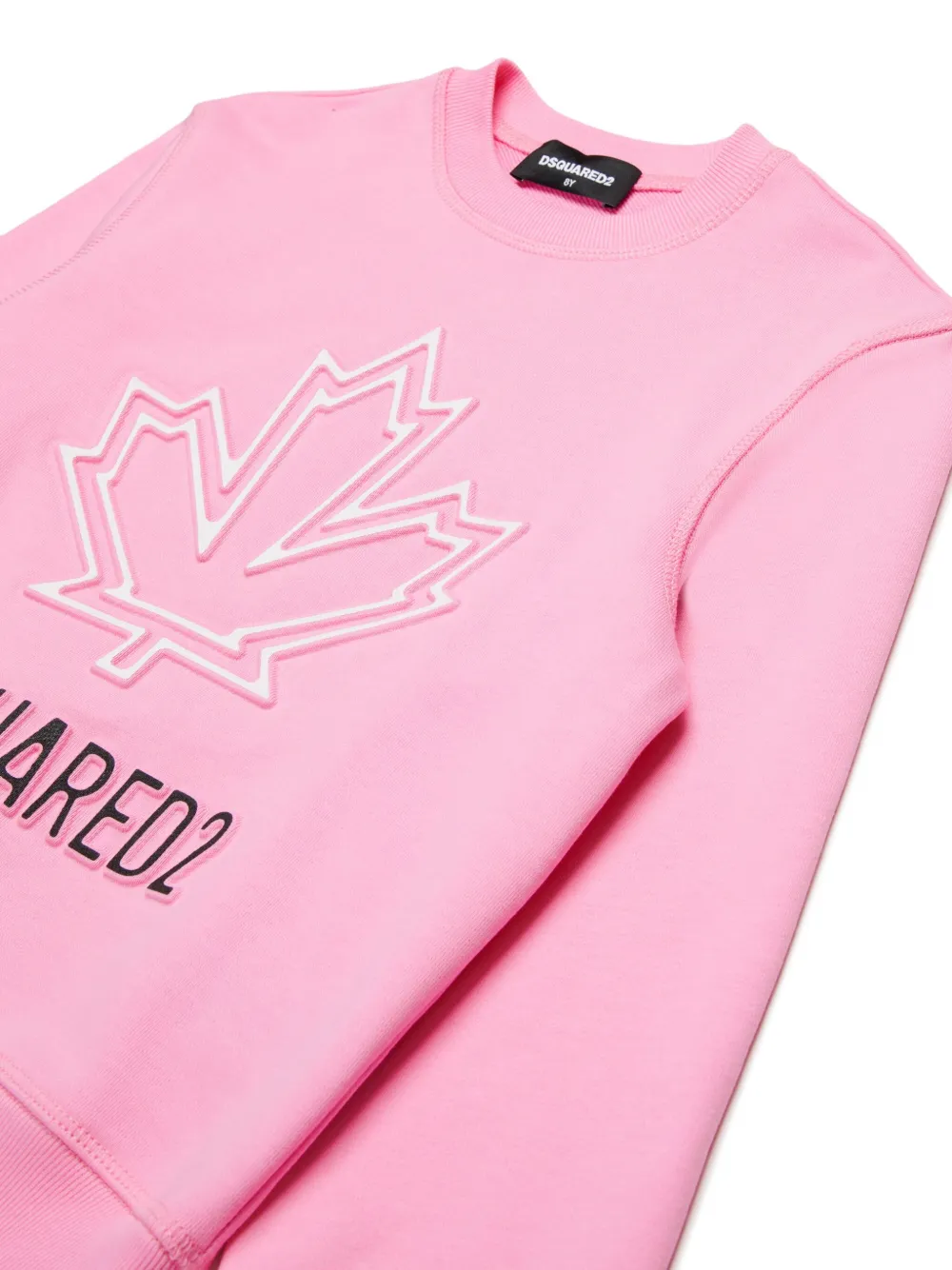DSQUARED2 KIDS Sweater met logo-reliëf Roze