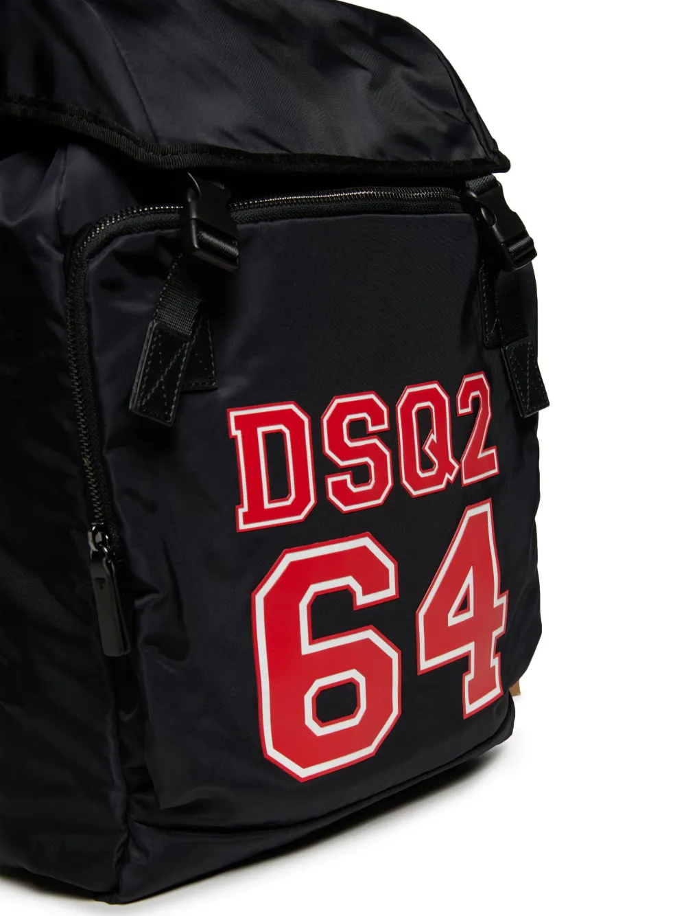 DSQUARED2 KIDS Rugzak met universiteitsprint Zwart