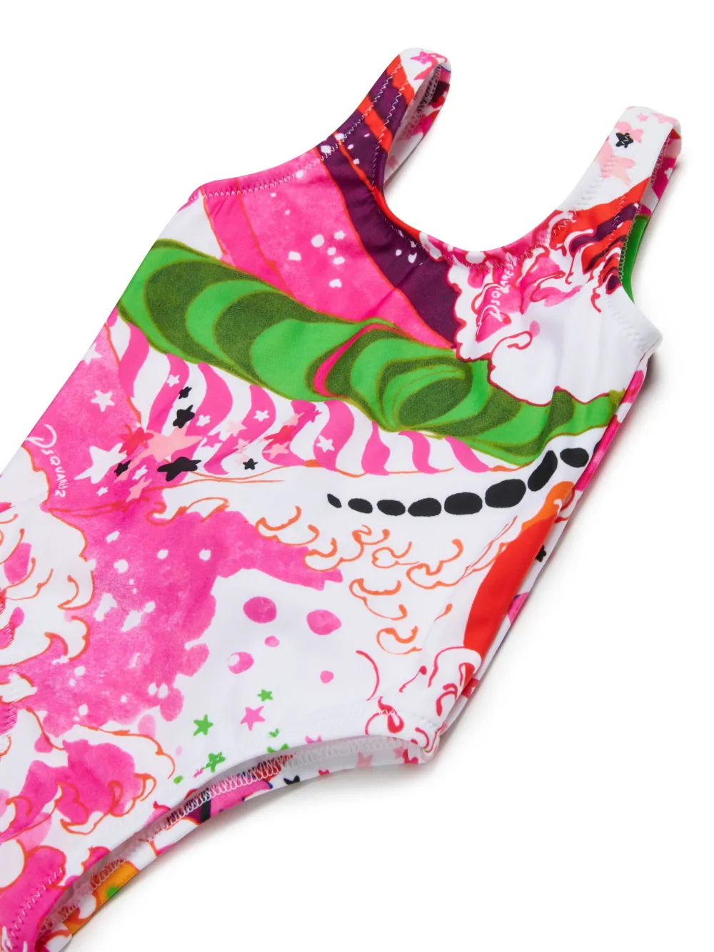 DSQUARED2 KIDS Badpak met print Wit