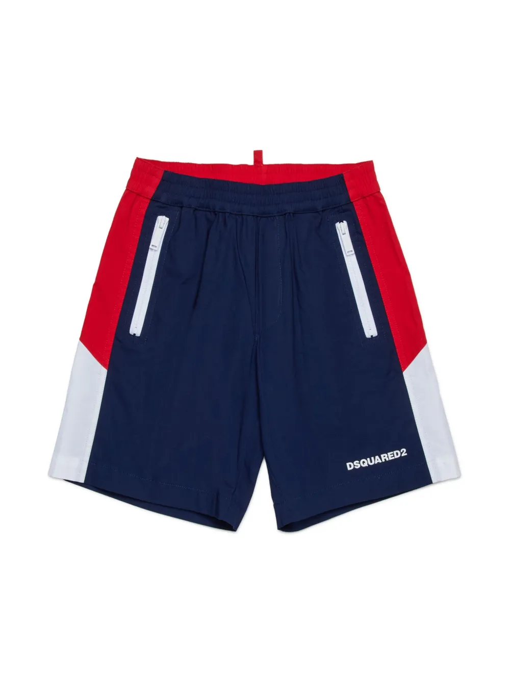 DSQUARED2 KIDS Trainingsshorts met colourblocking Blauw