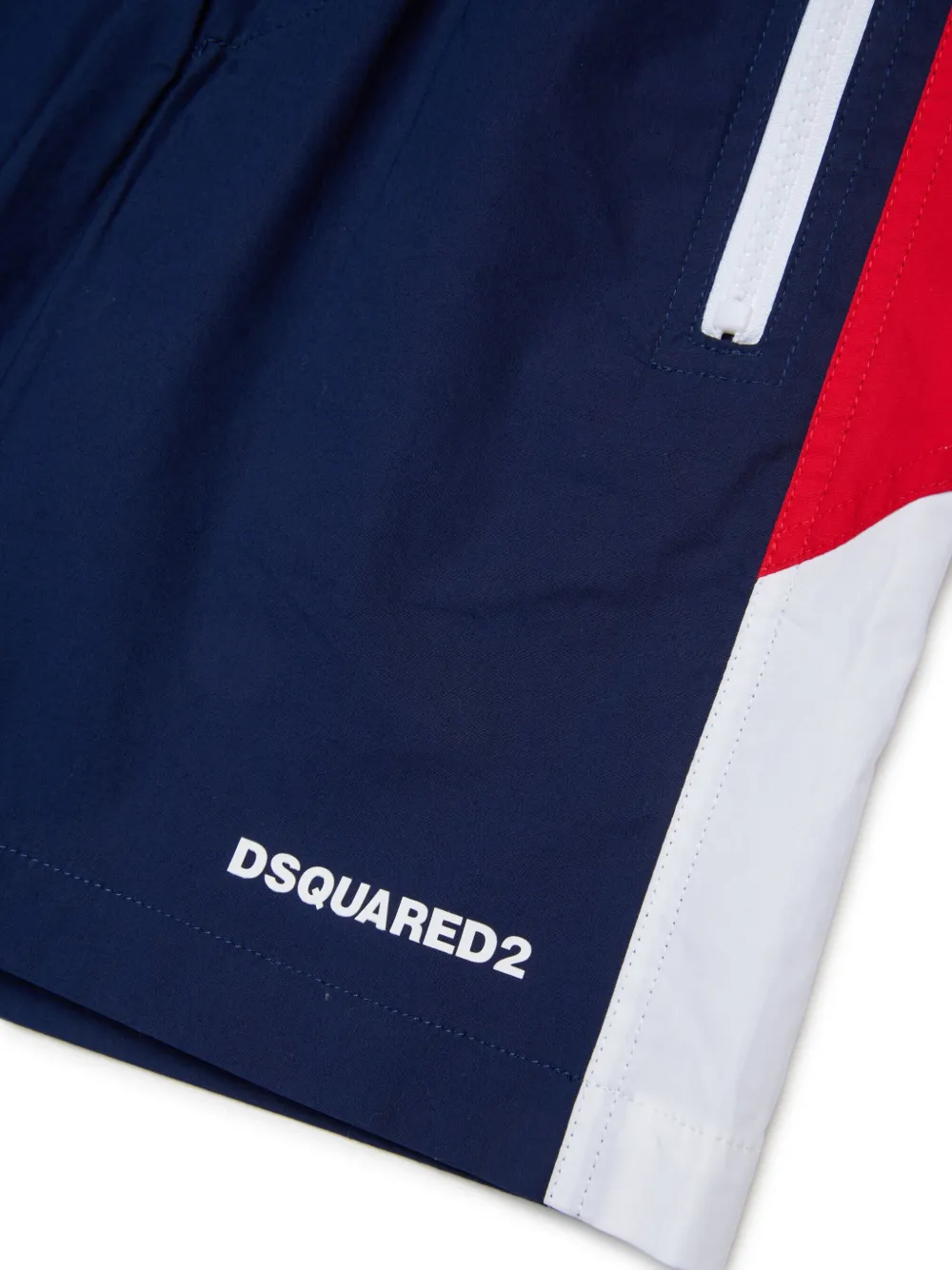 DSQUARED2 KIDS Trainingsshorts met colourblocking Blauw