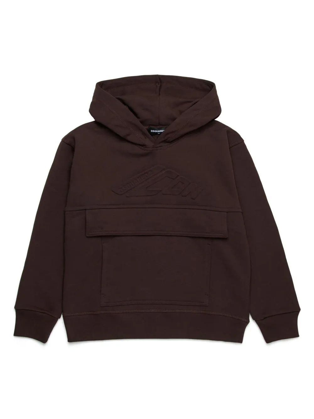 DSQUARED2 KIDS Hoodie met Icon-reliëf Bruin