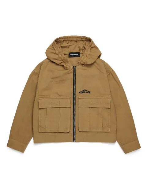 DSQUARED2 KIDS chamarra bomber con estampado Icon
