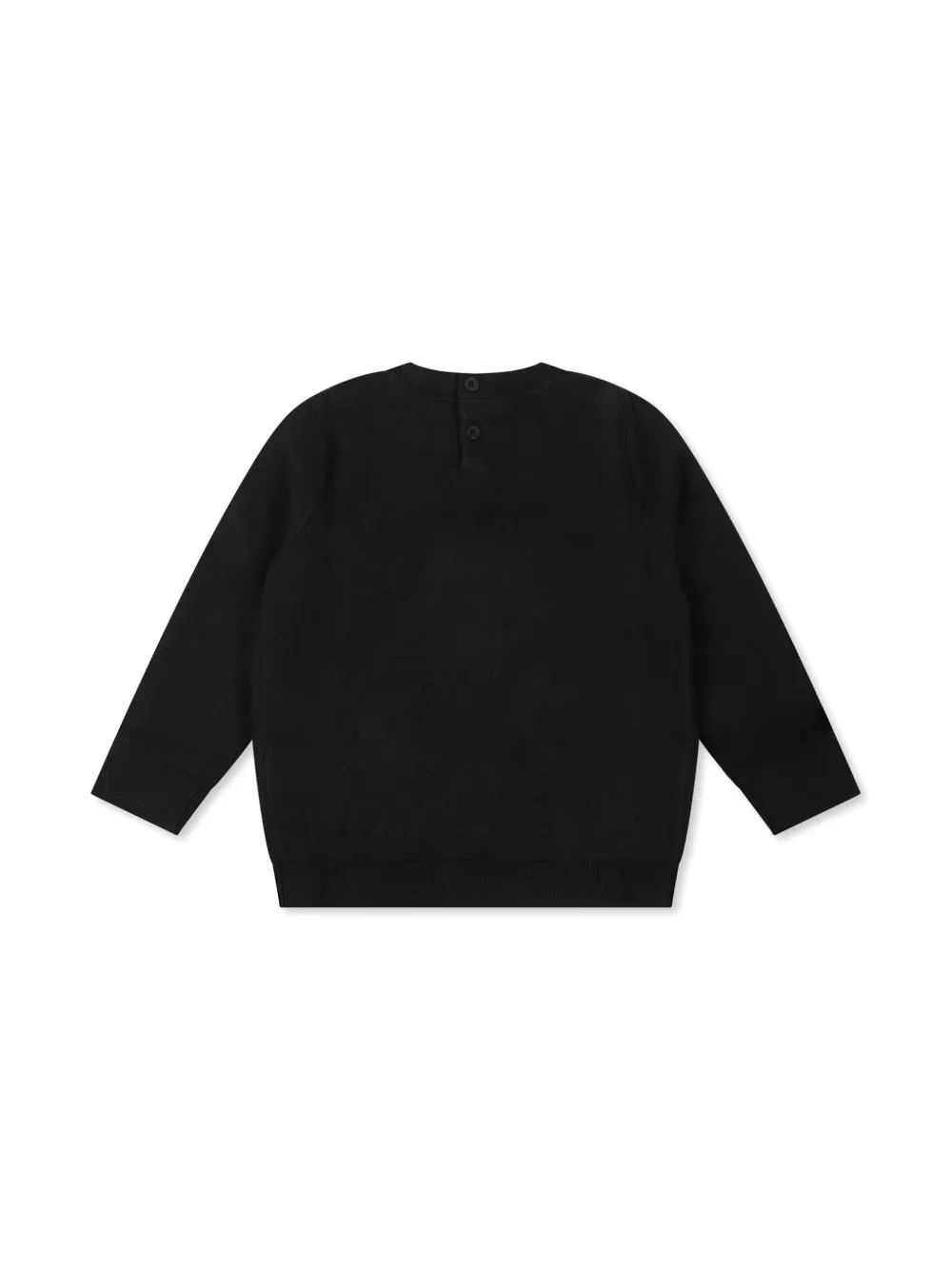 Shop Calvin Klein Logo-embroidered Sweatshirt In Black