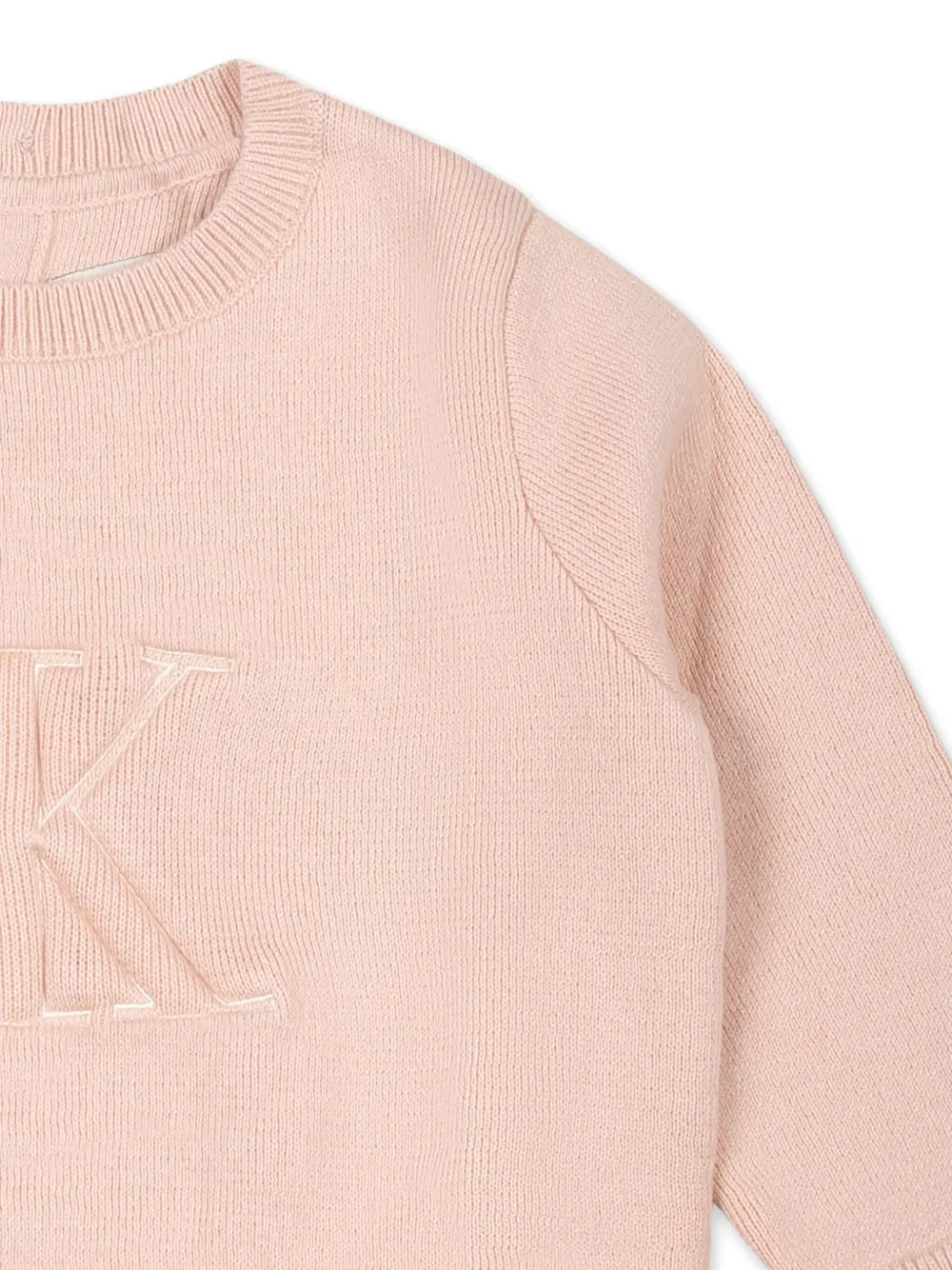 Calvin Klein Kids Trui met logo-reliëf Roze