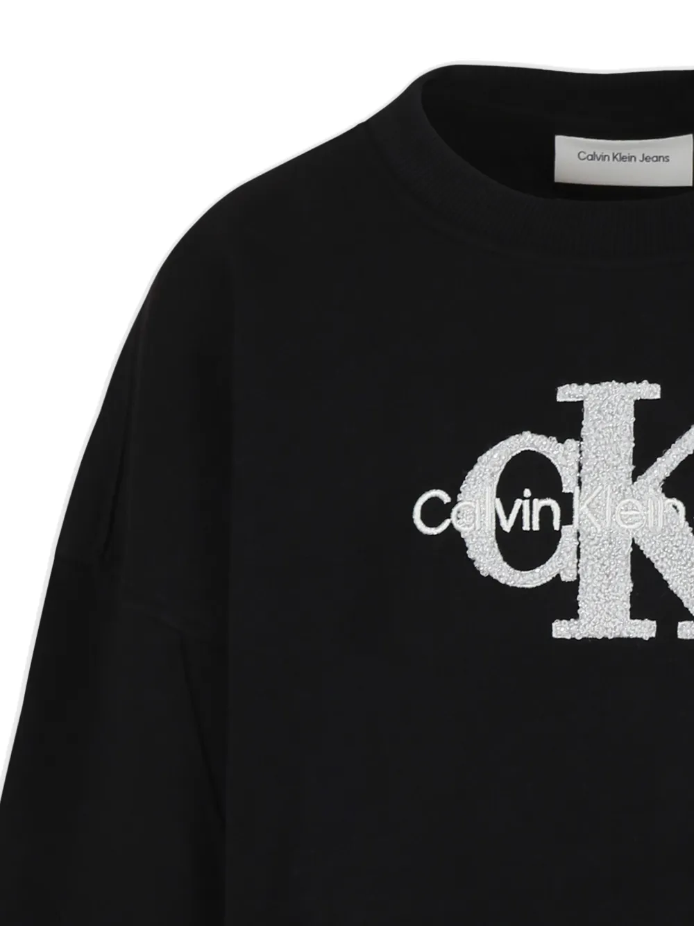 Calvin Klein Kids Trui met geborduurd logo Zwart