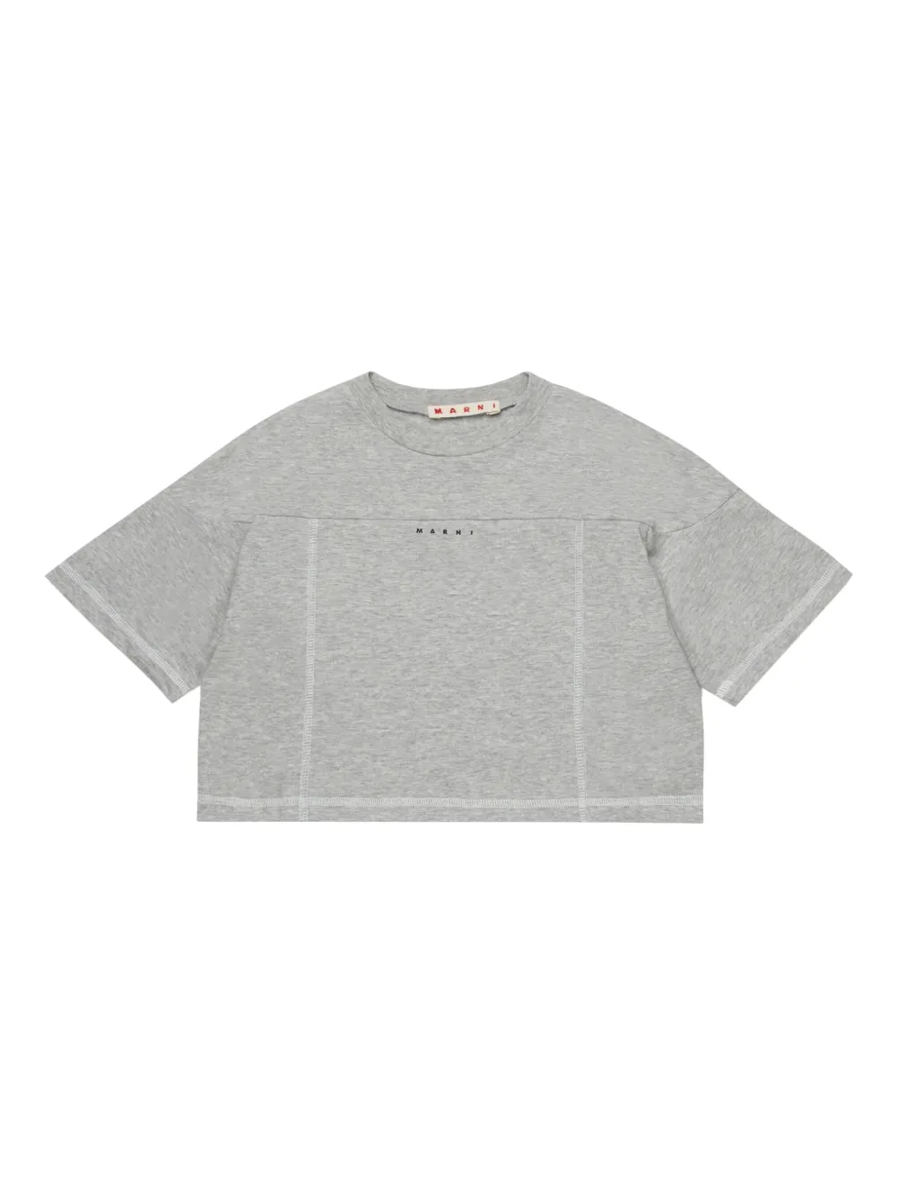 Marni Kids T-shirt met vlakken Grijs