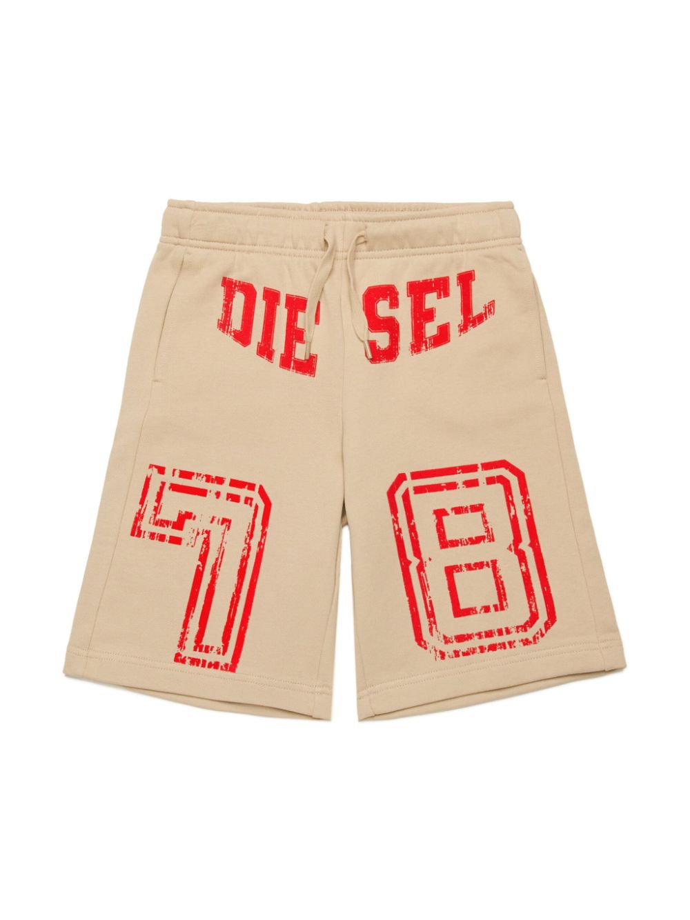 Diesel Kids logo-print shorts - Neutrals