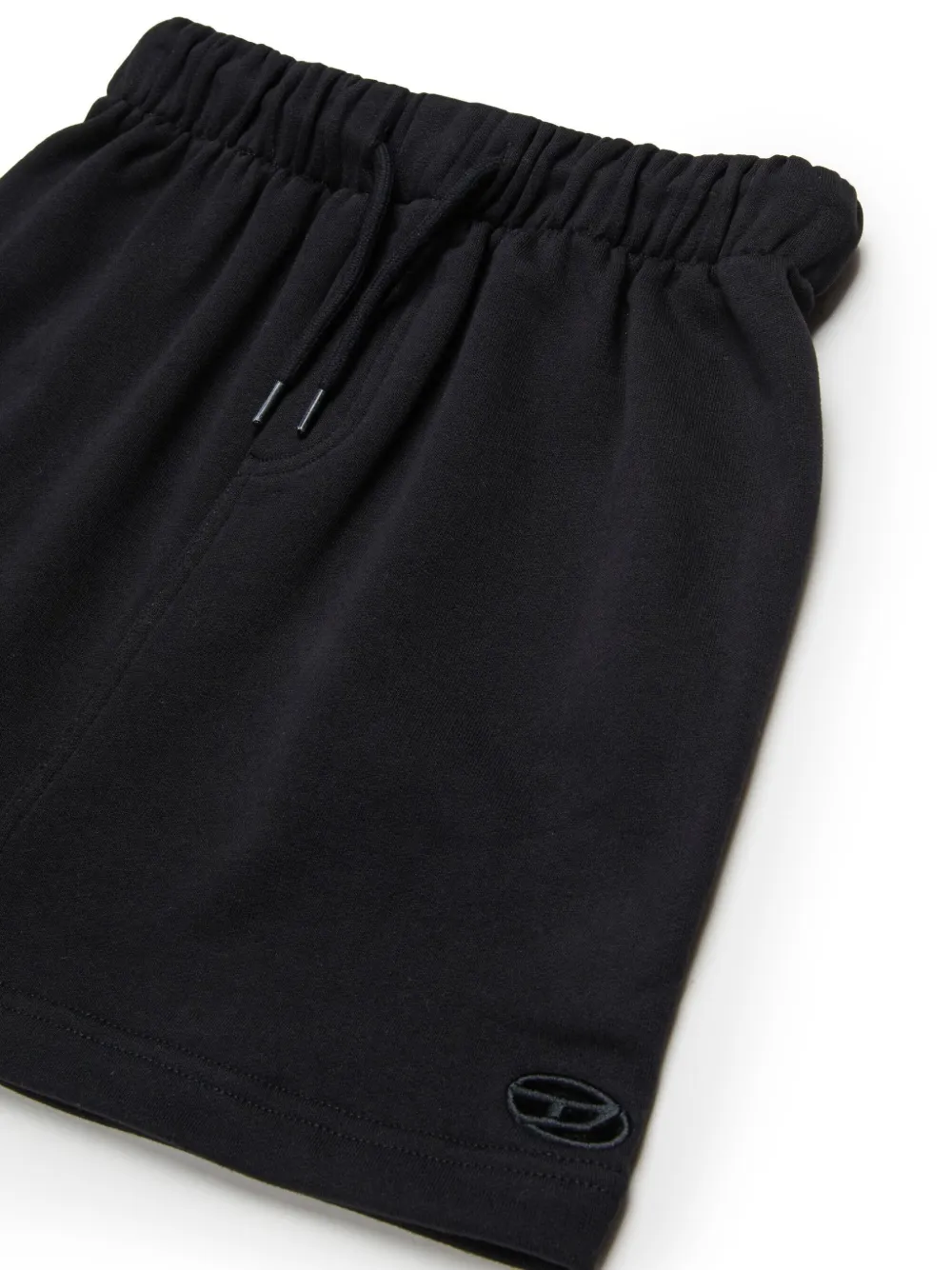 Diesel Kids Katoenen rok met geborduurd logo Zwart