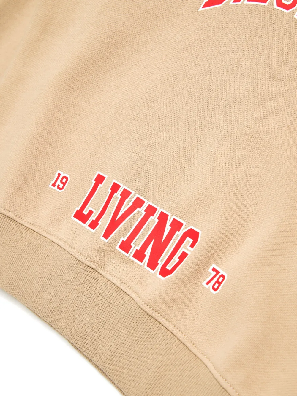 Diesel Kids Sboxthoodn7 Over hoodie Beige