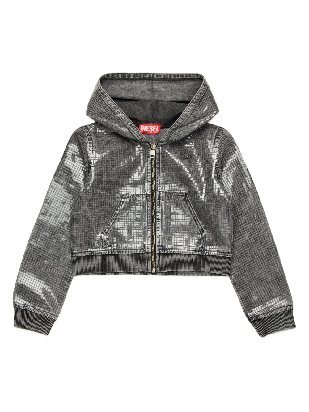 Diesel Kids Sdenny hoodie Grijs