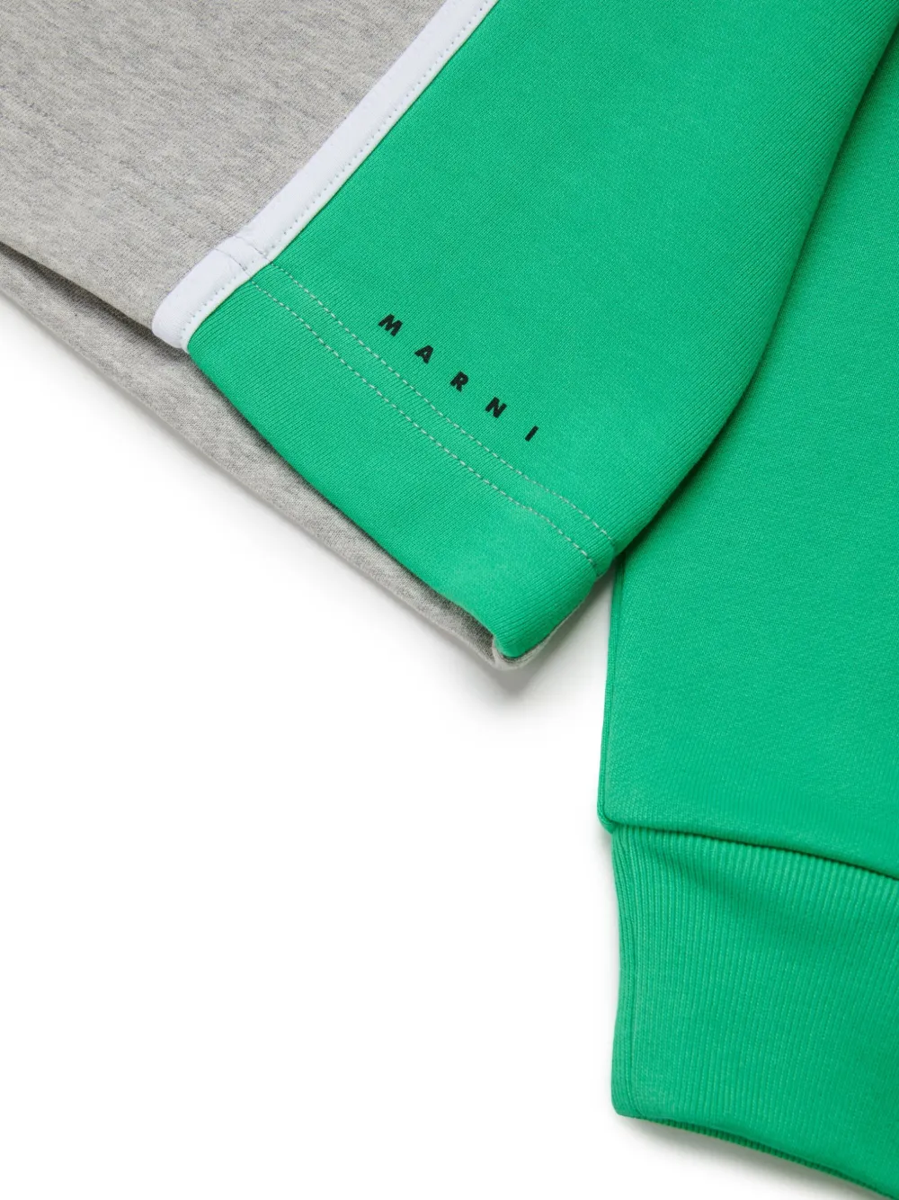 Marni Kids Gestreepte sweater Groen