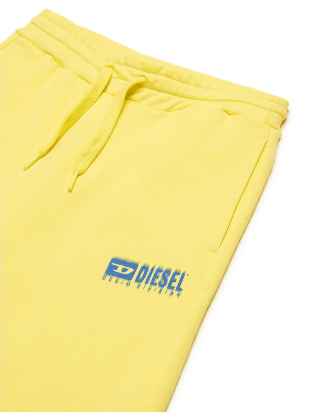Diesel Kids Shorts met logoprint Geel