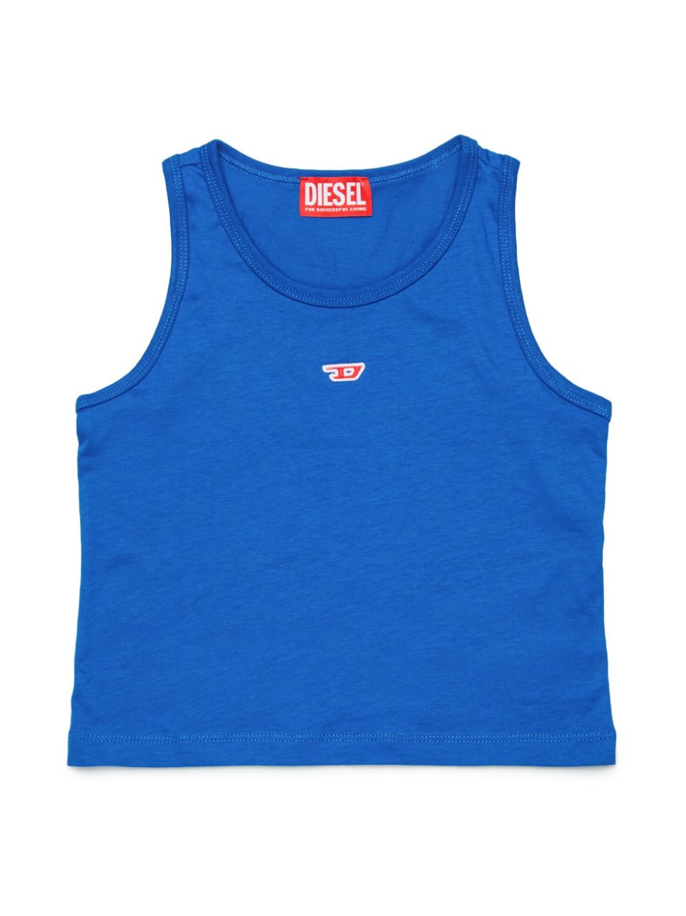 Diesel Kids logo-appliqué tank top - Blue