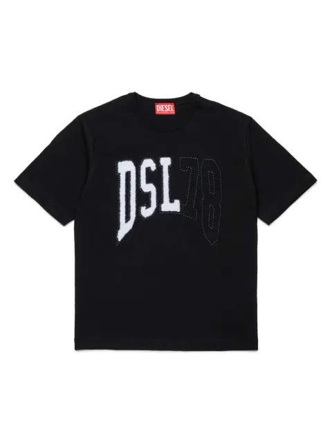 Diesel Kids logo-patch T-shirt
