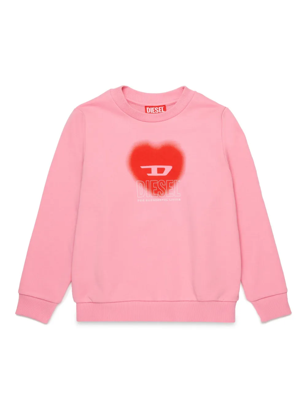 Diesel Kids Sweater met print Roze