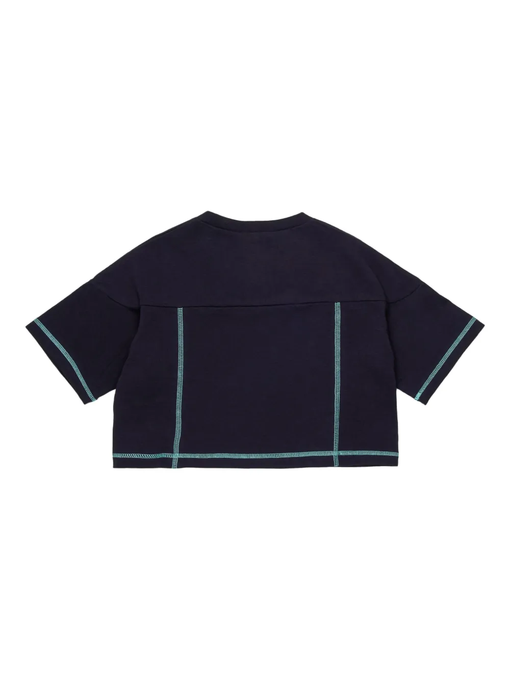Marni Kids T-shirt met stikseldetail Blauw