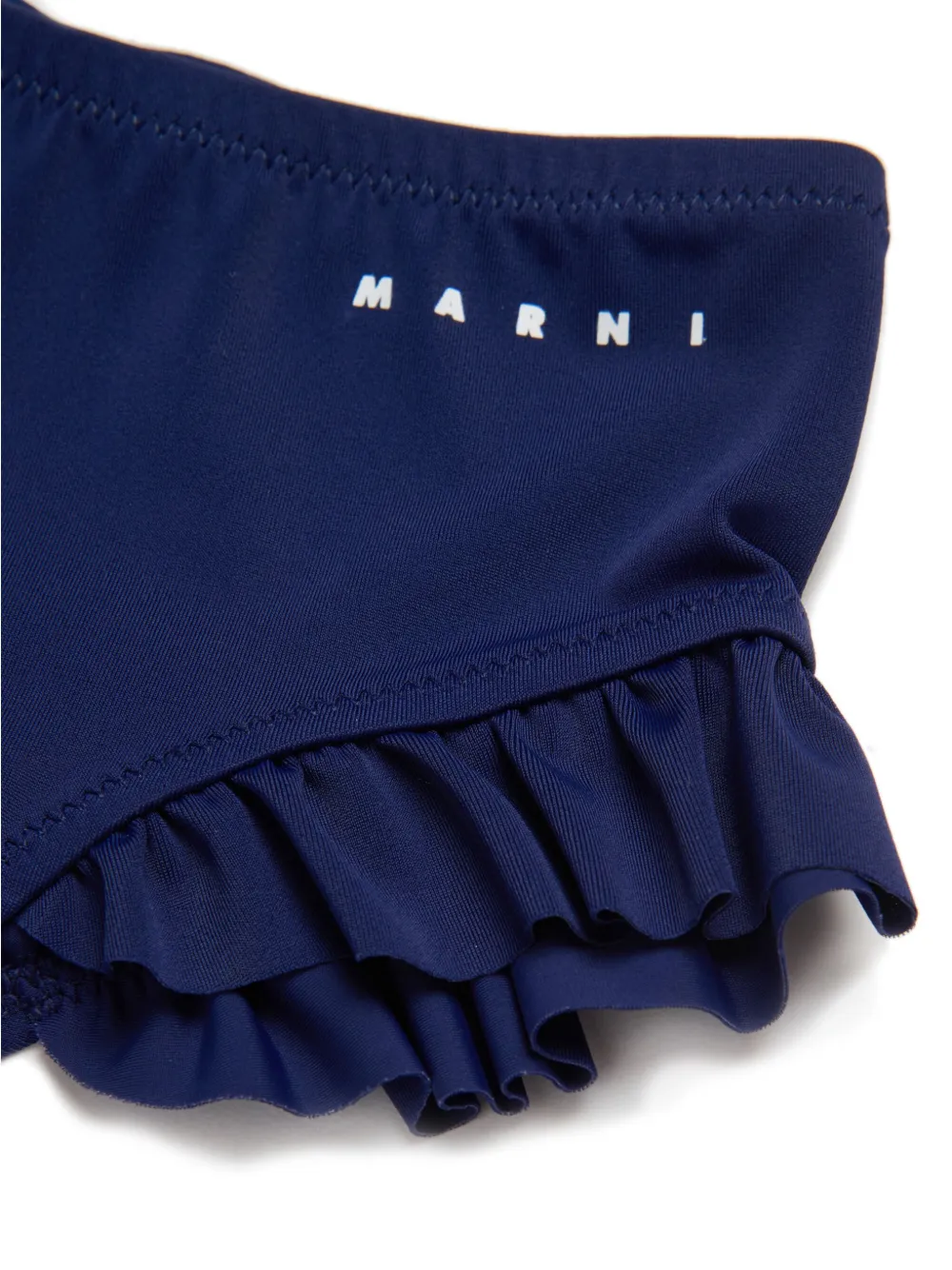 Marni Kids Zwembroek met logoprint Blauw