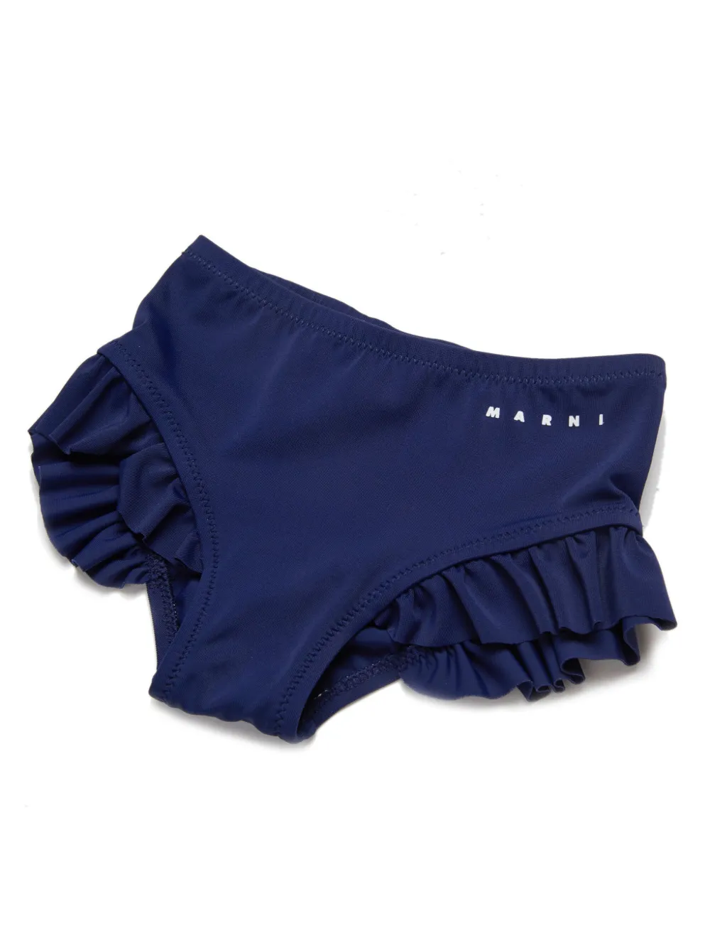 Marni Kids Zwembroek met logoprint Blauw