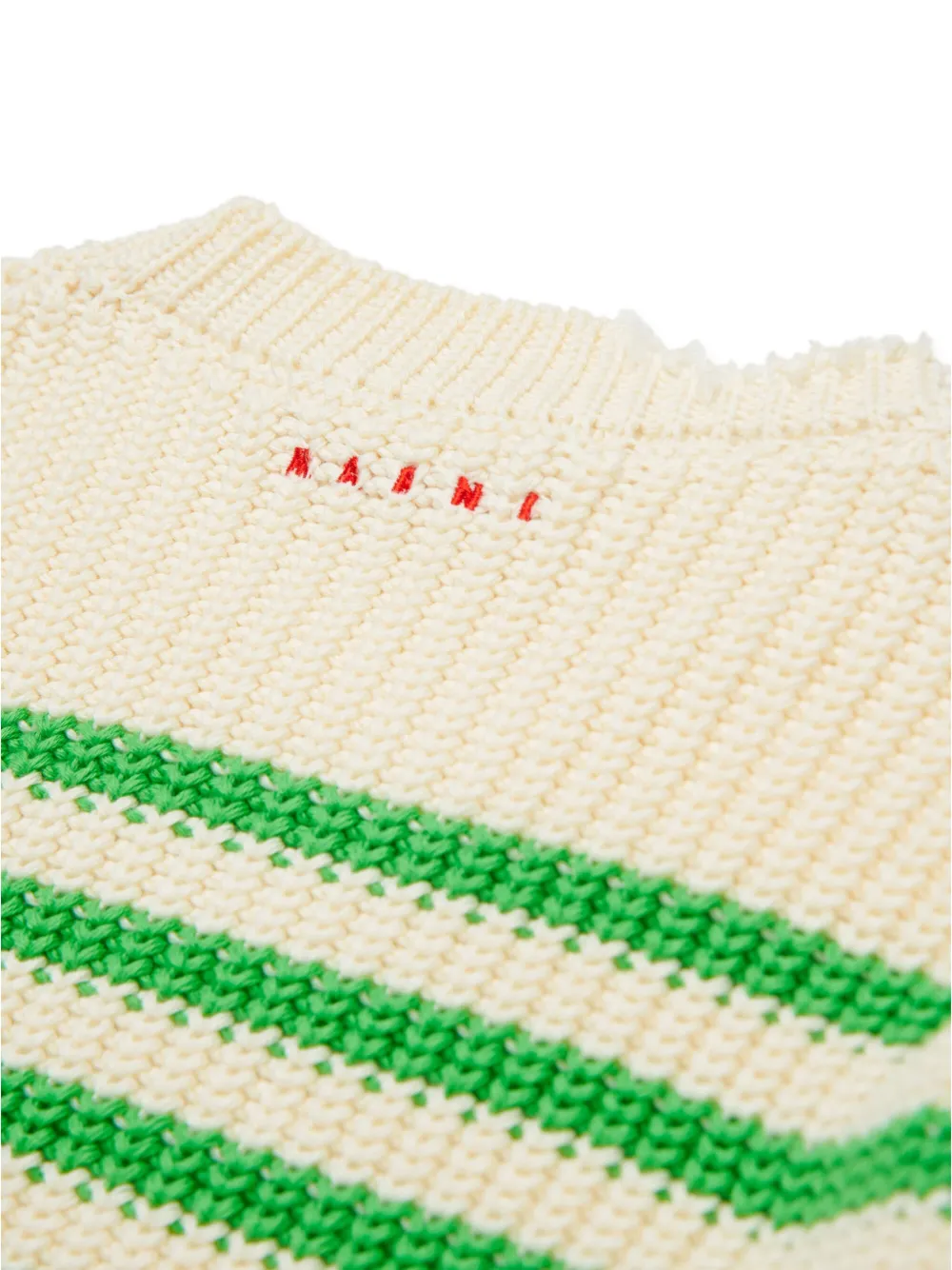 Marni Kids Gestreepte trui Beige