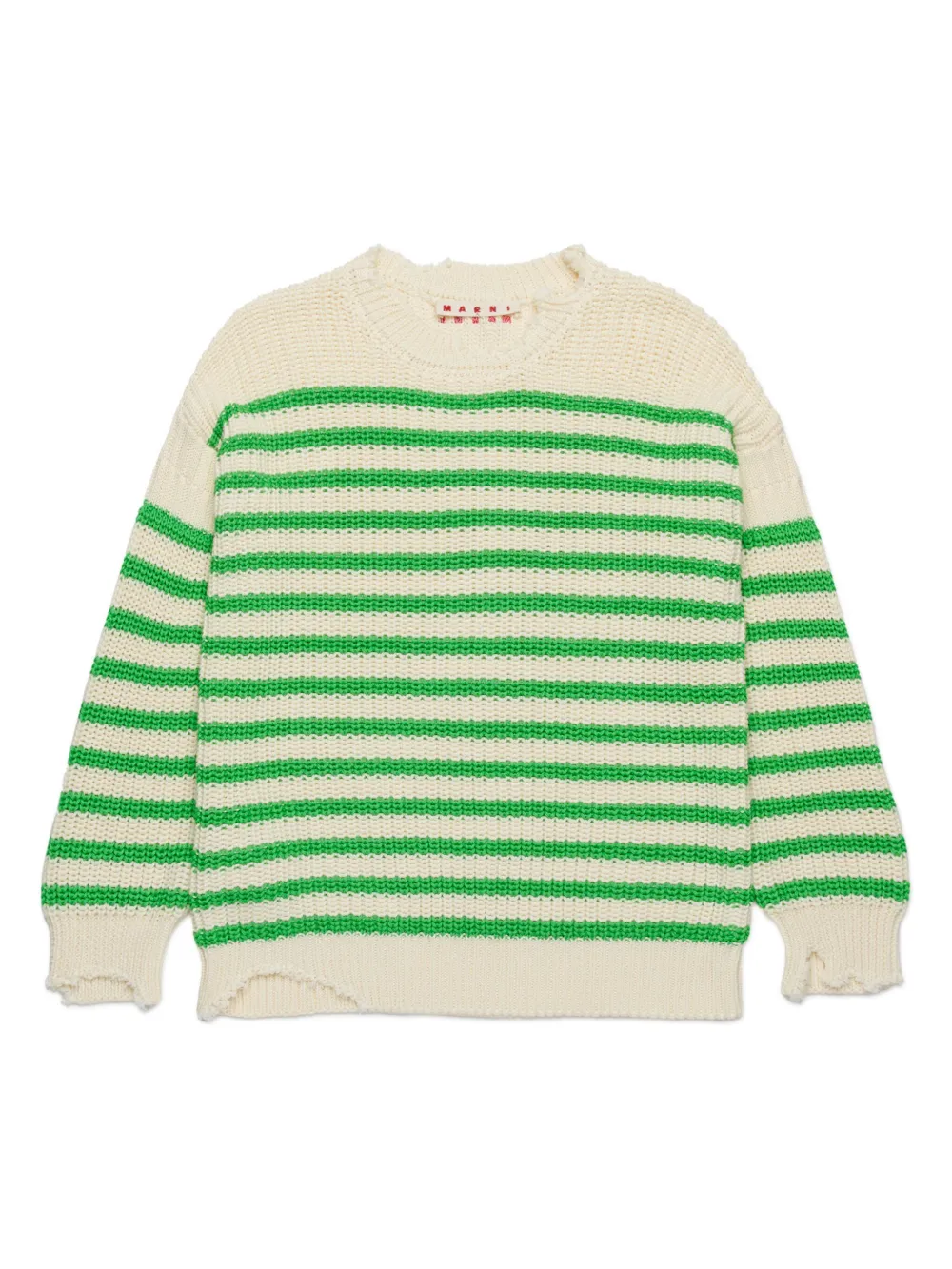 Marni Kids ストライプ セーター - ニュートラル Marni Kids ストライプ セーター - ニュートラル