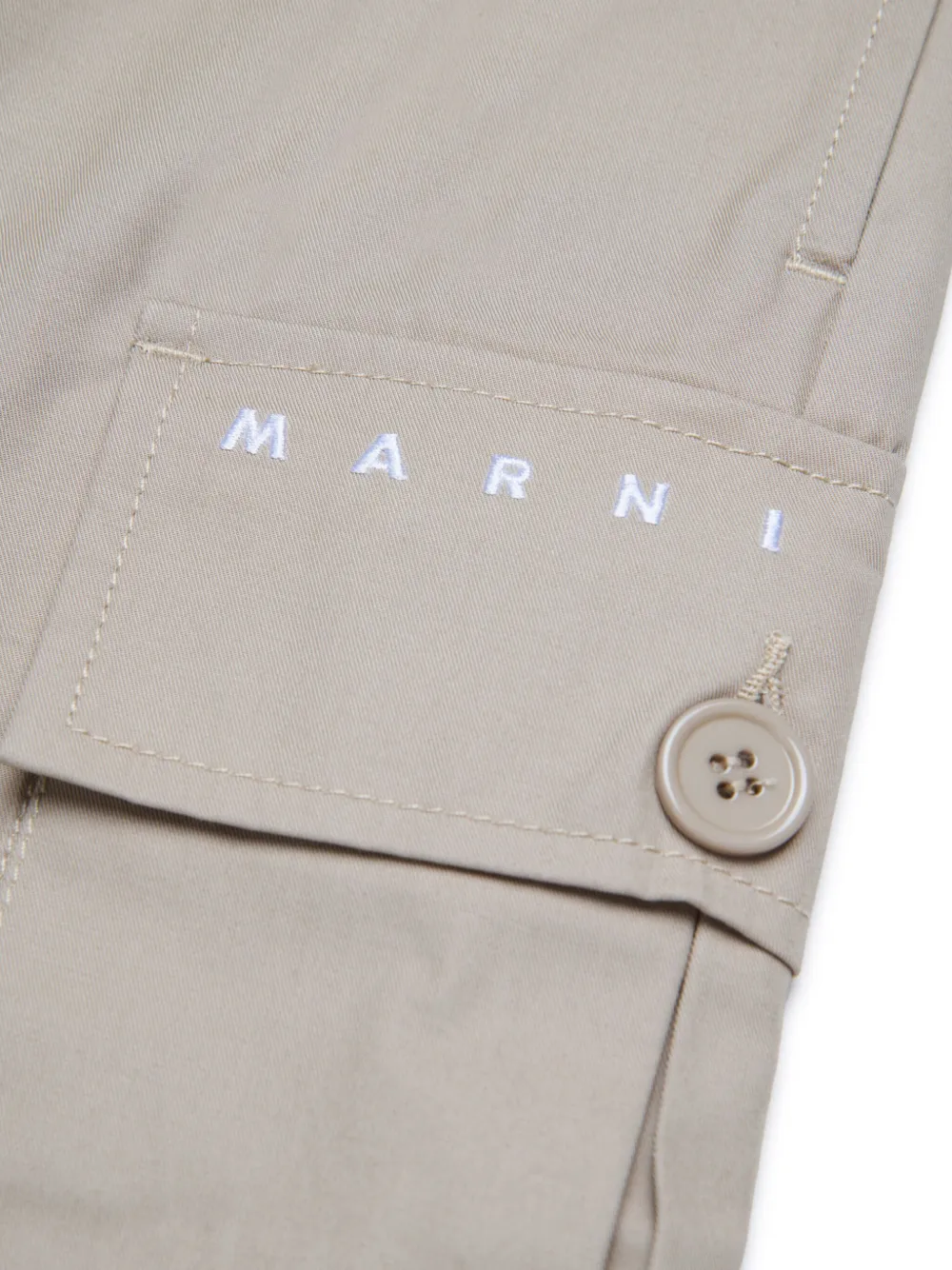 Marni Kids Cargo broek Beige