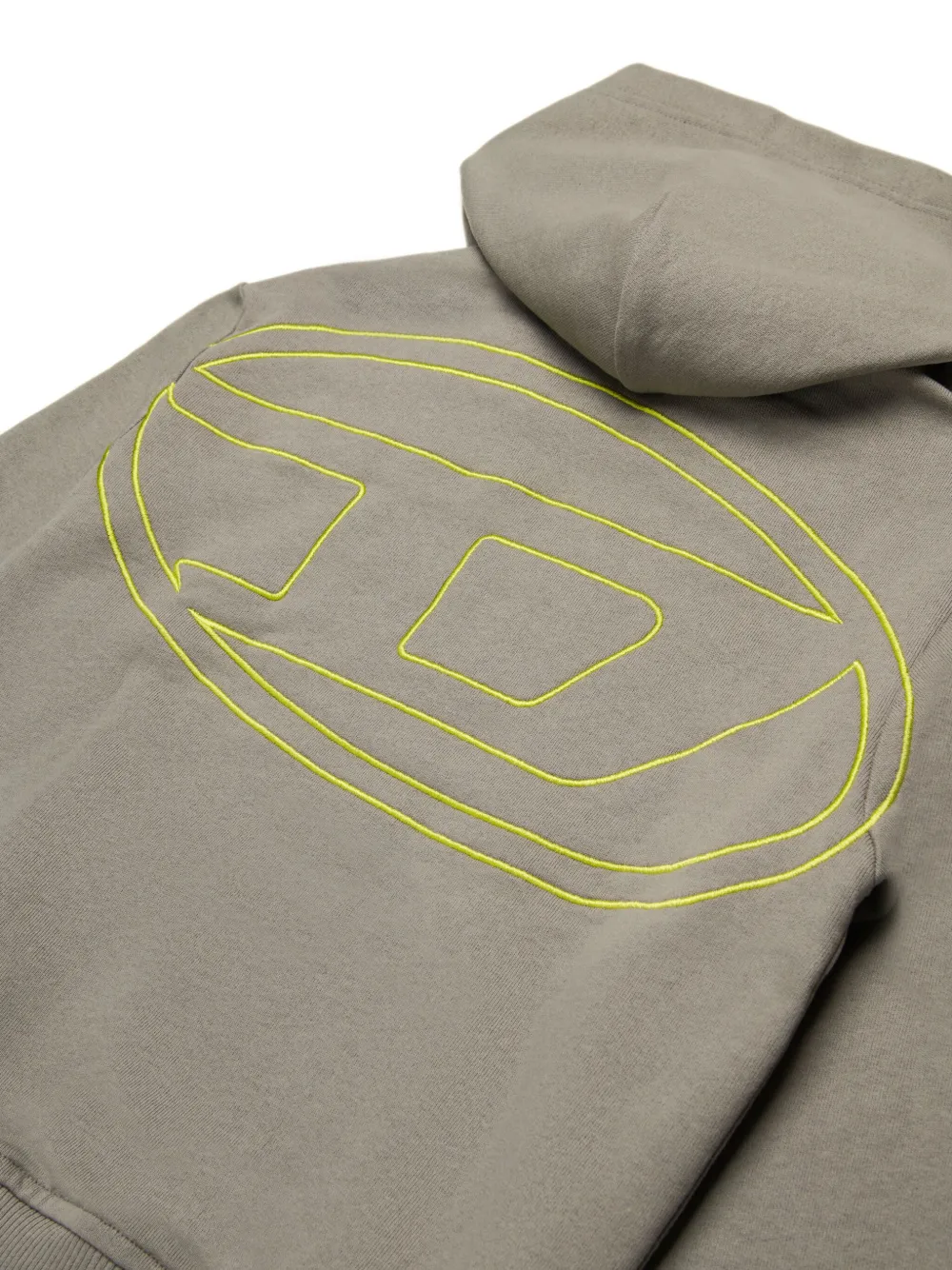 Diesel Kids Hoodie met geborduurd logo Grijs