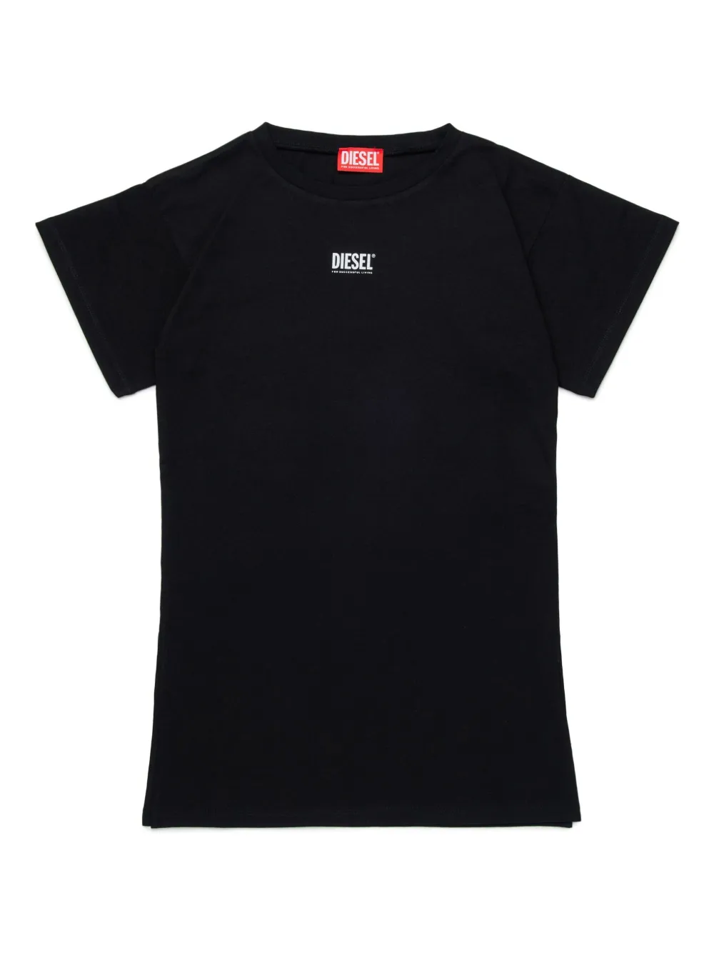 Diesel Kids T-shirt met logoprint Zwart