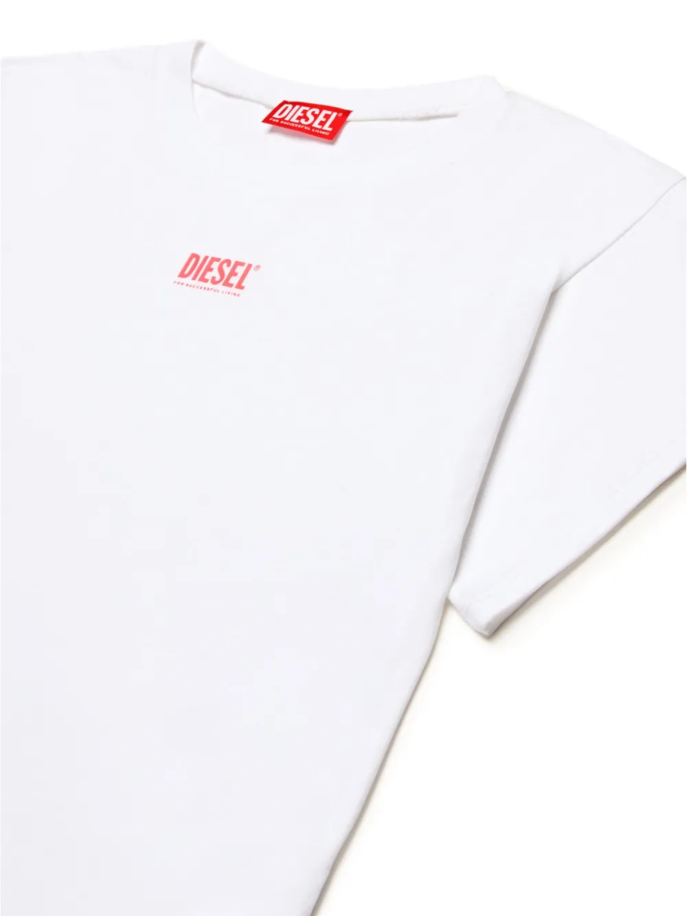 Diesel Kids T-shirt met logoprint Wit